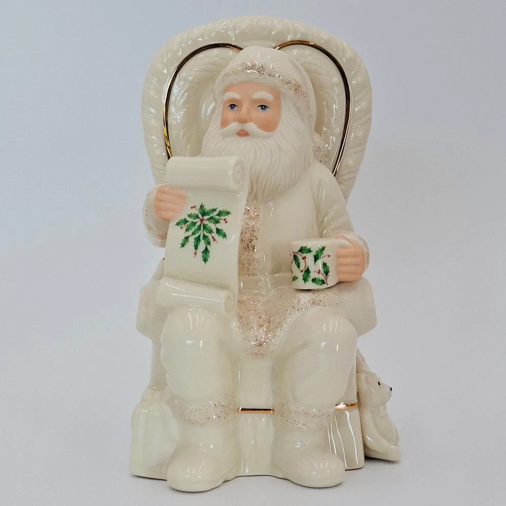 Lenox Holiday Naughty Or Nice Porcelain Christmas Santa #811950